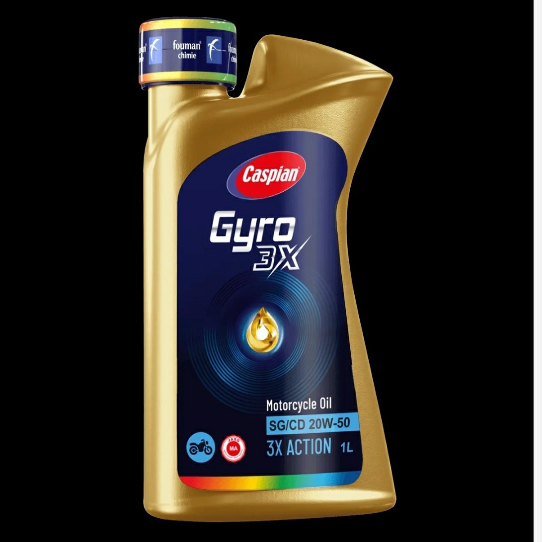 روغن موتور سیکلت جیرو SG 20W50 MA کاسپین 1 لیتری