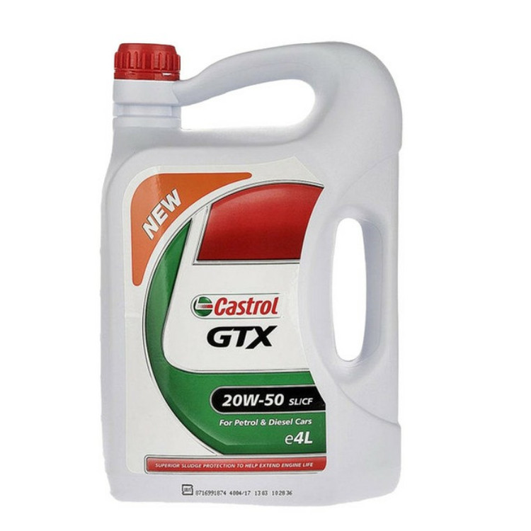 روغن موتور کاسترول مدل GTX 20W50 SL حجم 4 لیتر(ضمانت اصالت )