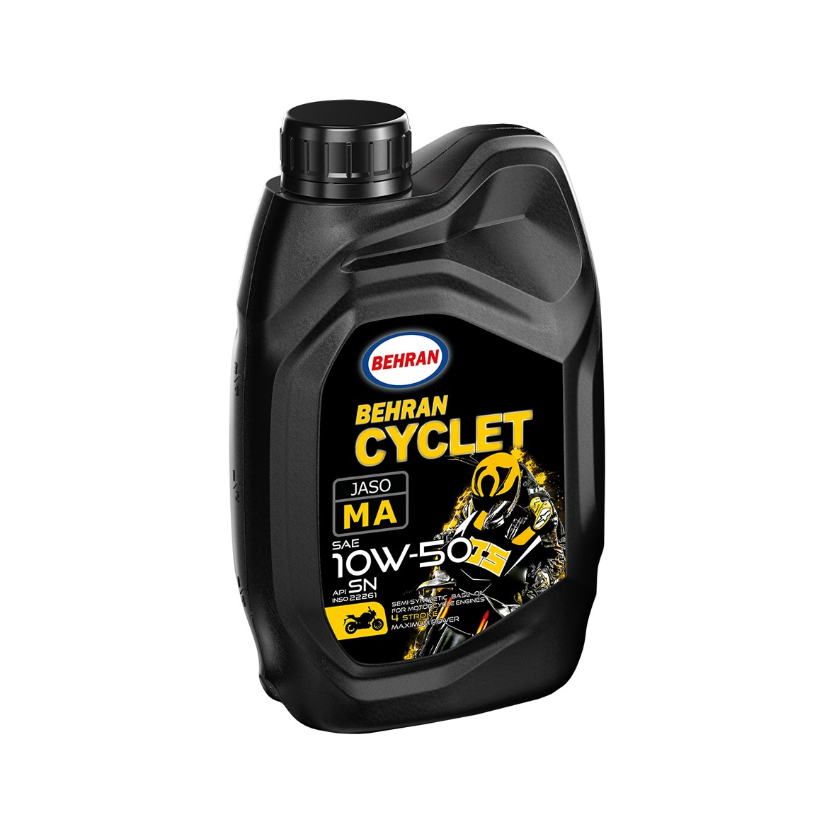 روغن موتور سیکلت 10w50 MA SN بهران حجم 1 لیتر