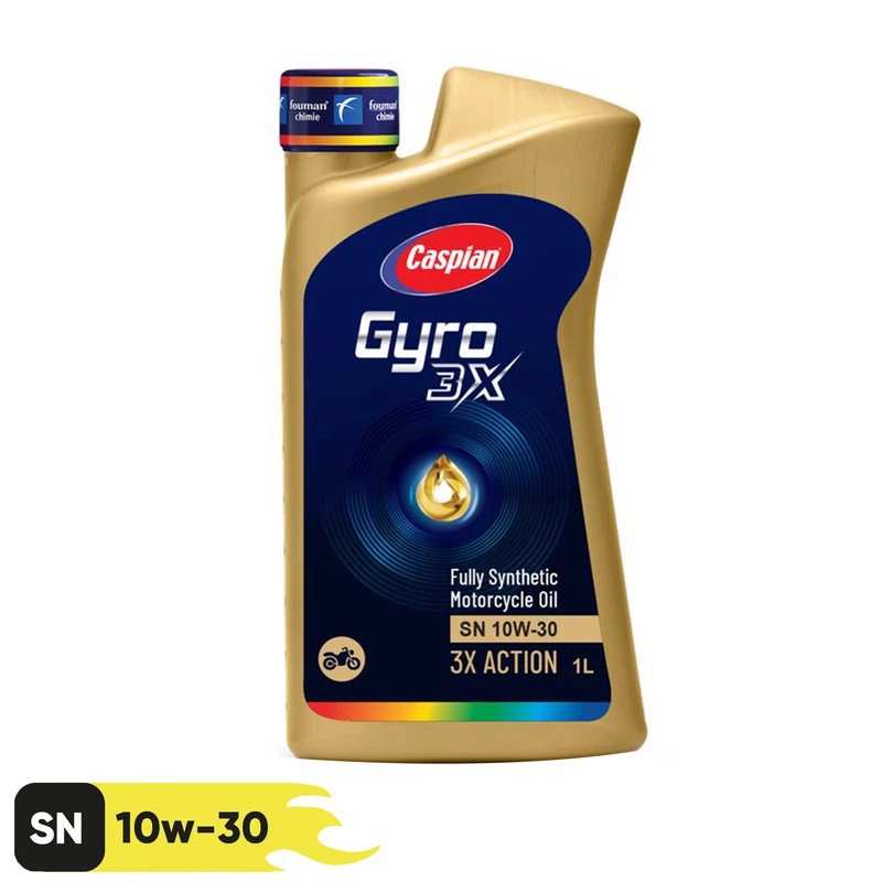 روغن موتور سیکلت کاسپین مدل جیرو 10W30 SN حجم 1 لیتر